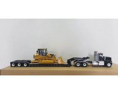 CAMION CAMA INTERNATIONAL HX520 CON CARGADOR CAT 963K ESCALA 1:50